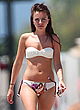Louisa Lytton curvy wearing wet white bikini pics