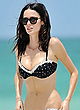 Nicole Trunfio wearing hot polka dot bikini pics