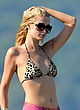 Paris Hilton hot in leopard print bikini pics