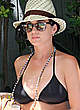 Katy Perry wearing a black bikini pics