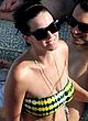 Katy Perry sunbathing in bikini on beach pics