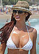 Amy Childs deep cleavage in bikini pics