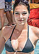 Adrianne Curry deep cleavage in bikini pics