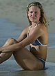 Natalie Coughlin wears blue bikini at the beach pics