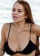 Lindsay Lohan shakes her boobs in bikini pics
