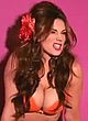 Kelly Brook naked pics - poses in lingerie behind scene