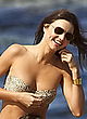 Miranda Kerr strapless leopard print bikini pics