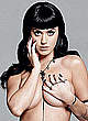 Katy Perry posing topless but covered pics