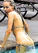 Paula LaBaredas bikini ass slip pics