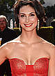 Morena Baccarin shows cleavage at emmy awards pics