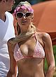 Paris Hilton in skimpy bikini at the beach pics