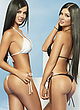 Mariana Davalos twin sisters in thong bikinis pics