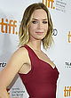 Emily Blunt cleavy in short red dress pics