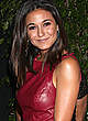Emmanuelle Chriqui posing in tight leather dress pics