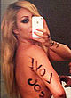 Aubrey O'Day naked pics - shooting herself all naked