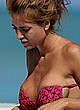 Jesica Cirio areola slip in red bikini pics