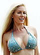 Heidi Montag busty in skimpy blue bikini pics
