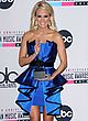 Carrie Underwood cleavy in hot blue mini dress pics