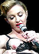Madonna exposed her tits on the stage pics