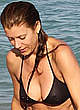 Kate Walsh hard nips in black bikini pics