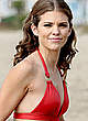 AnnaLynne McCord bikini top on the set of 90210 pics