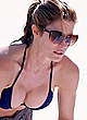Stephanie Seymour sexy in dark bikini candids pics