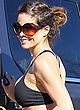 Brooke Burke works out in a tiny sport bra pics