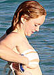 Lily Cole boobslip on vacation pics