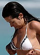 Amelia Warner busty in tiny wet white bikini pics
