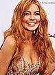 Lindsay Lohan in long dress paparazzi shots pics
