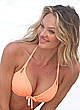 Candice Swanepoel in pink and oramge bikinies pics