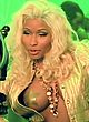 Nicki Minaj flashing pasties covered boobs pics