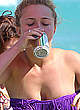 Hayden Panettiere cleavage & cameltoe on a beach pics