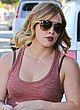 Hilary Duff busty in skimpy top & tights pics
