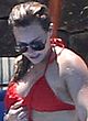 Hilary Duff paparazzi red bikini shots pics
