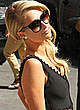 Paris Hilton arrives at the late show pics