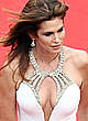 Cindy Crawford cleavage at cannes red carpet pics