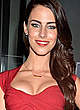 Jessica Lowndes slight cleavage in red dress pics
