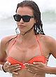 Irina Shayk wet bikini beach photos pics