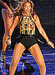 Beyonce Knowles shows her legs on the stage pics