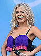 Mollie King performs in belly top & shorts pics