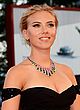 Scarlett Johansson braless in a black tube dress pics