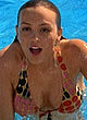 Leighton Meester wet tiny bikinis & lingerie pics