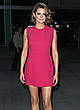 Stana Katic shows legs in short pink dress pics