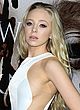 Portia Doubleday naked pics - shows side-boob in c-thru top