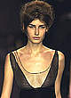 Eugenia Volodina sexy & see through runway pics pics