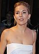 Sienna Miller busty in white low cut dress pics