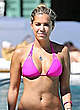 Sylvie Meis in pink bikini on the beach pics
