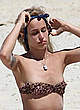 Alice Dellal areola slip in bikini pics