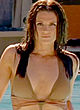 Stana Katic naked pics - camel toe swimsuit in Castle